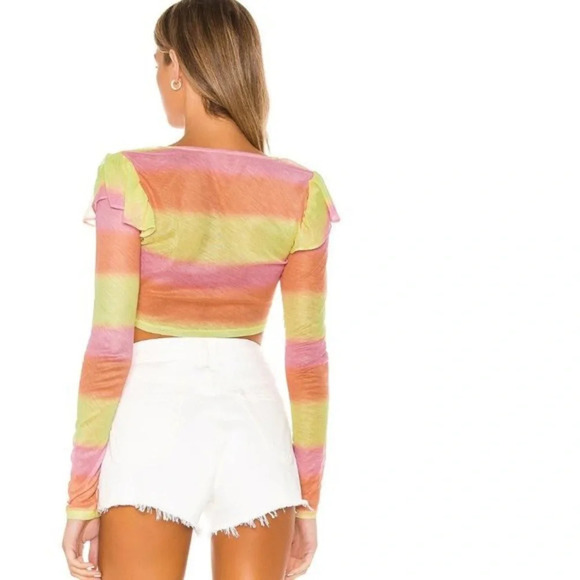 Lovers + Friends Guava Top in Sunset Ombré Women’s XS Summer Spring Coastal - Picture 9 of 11